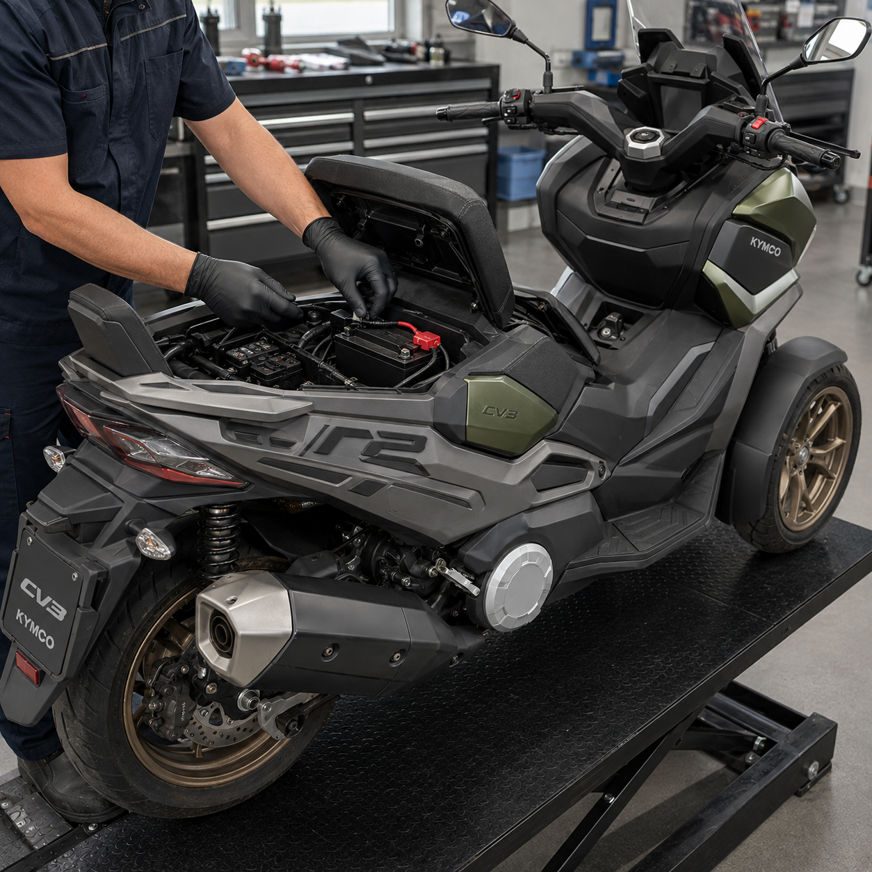 Scooter elektrik ve akü sistemi kontrolü